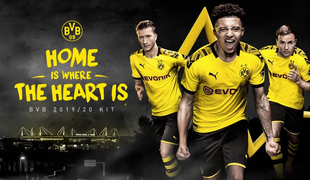 Borussia Dortmund 19/20 Home Jersey Banner