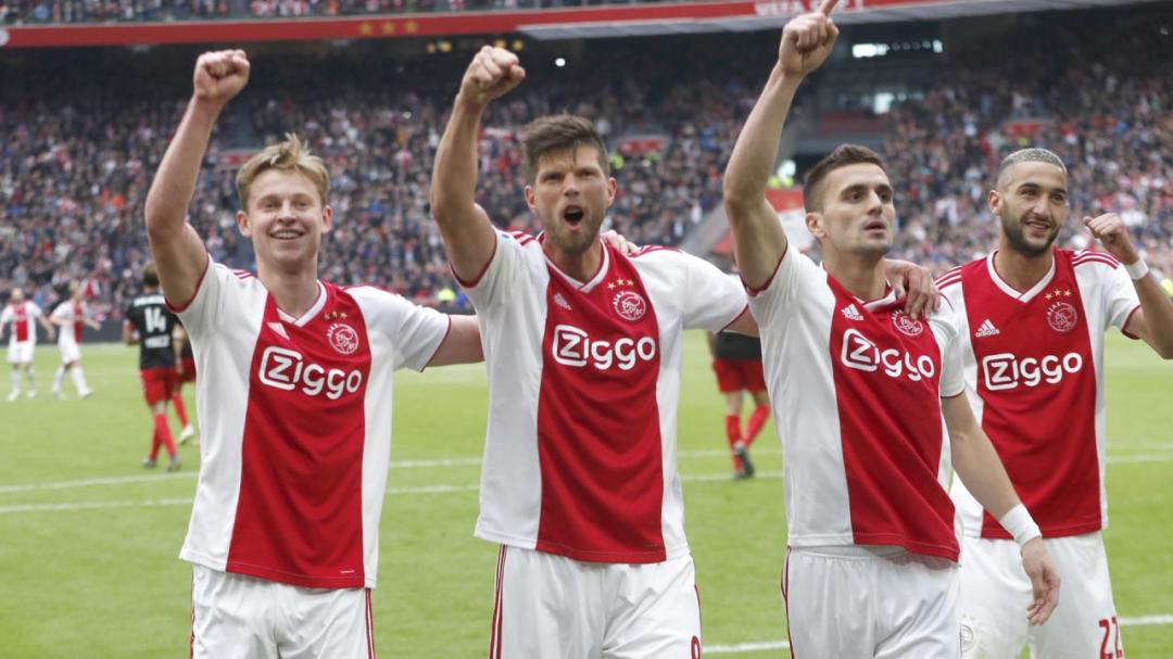 Ajax Players Flaunting Their Home Jersey