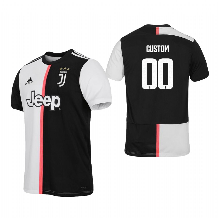 Custom Black & White 19/20 Juventus Soccer Jersey