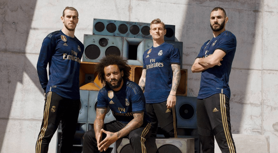 Real Madrid Players Flaunting their Away Jersey