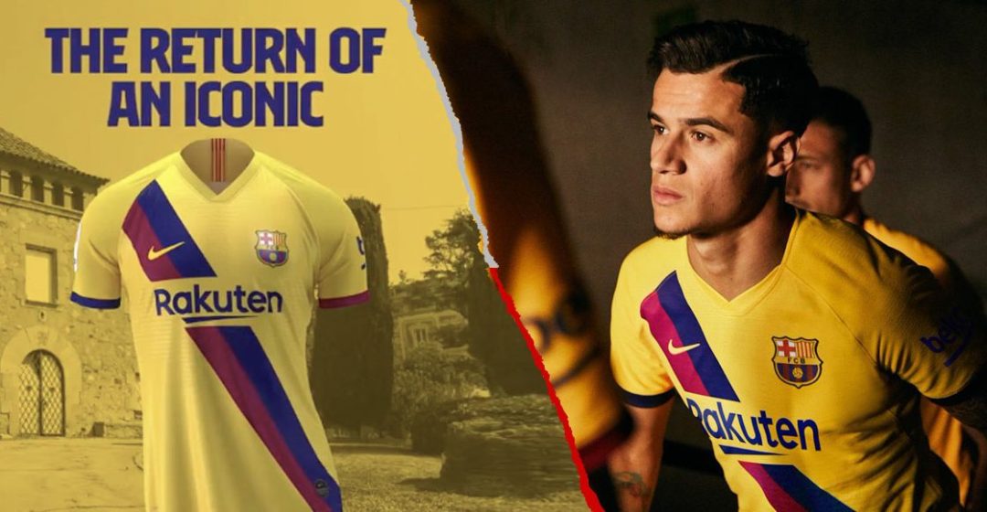 FC Barcelona 2019/20 Away Jersey Banner